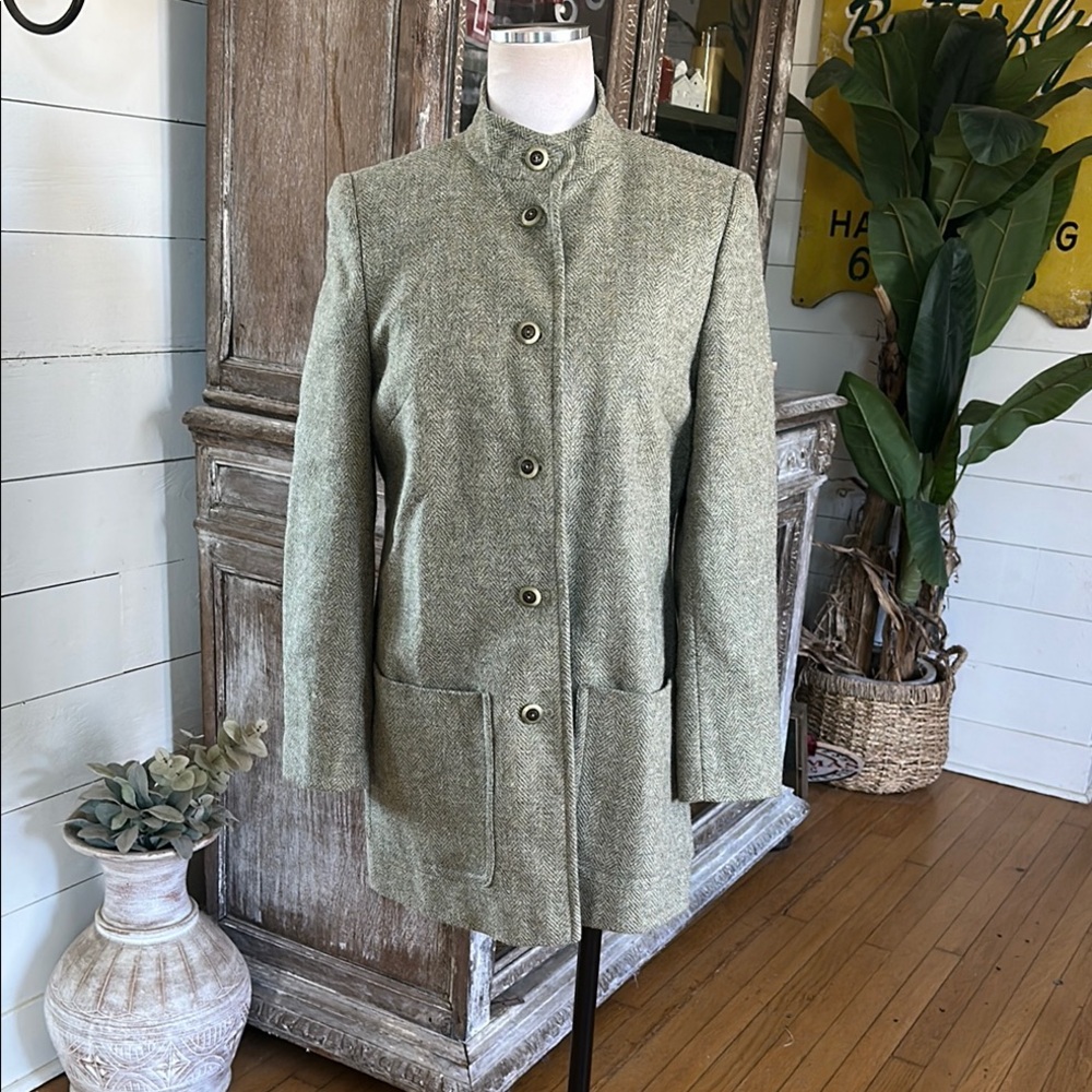 EQUORIAN HERITAGE VINTAGE EQUESTRIAN BRITISH COUNTRY CORE TWEED BLAZER JACKET 8